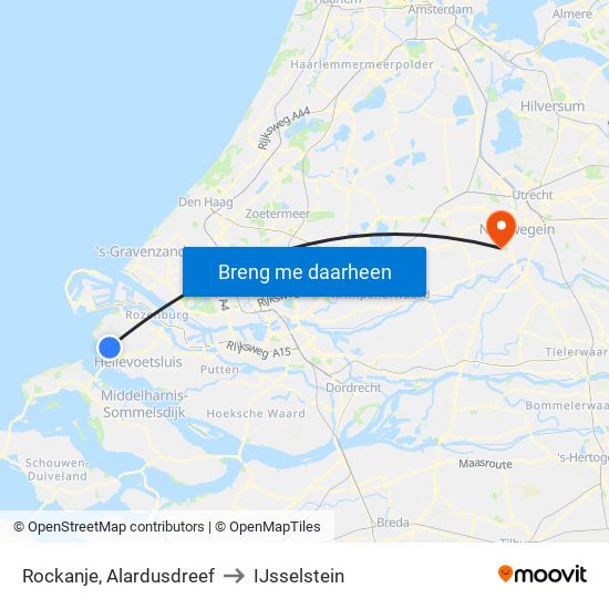 Rockanje, Alardusdreef to IJsselstein map