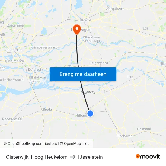 Oisterwijk, Hoog Heukelom to IJsselstein map