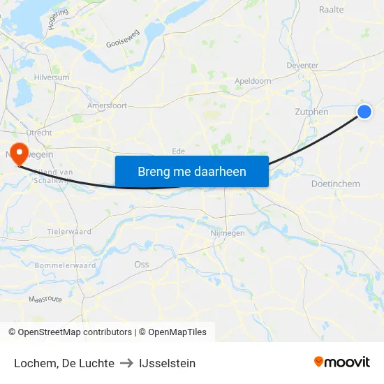 Lochem, De Luchte to IJsselstein map