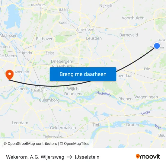 Wekerom, A.G. Wijersweg to IJsselstein map