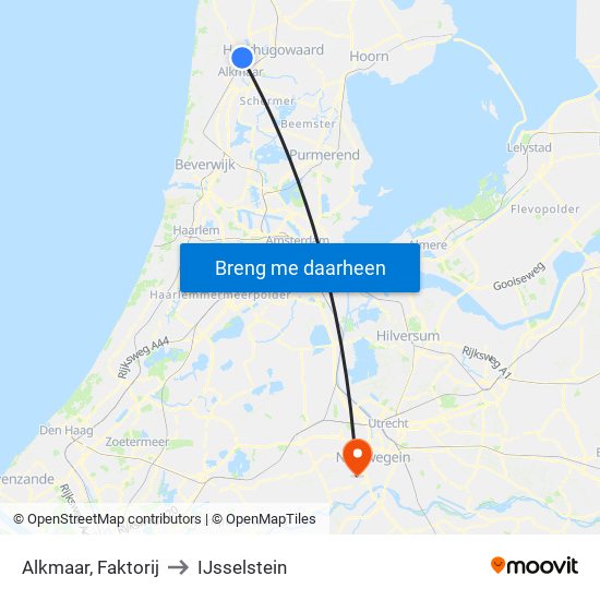 Alkmaar, Faktorij to IJsselstein map