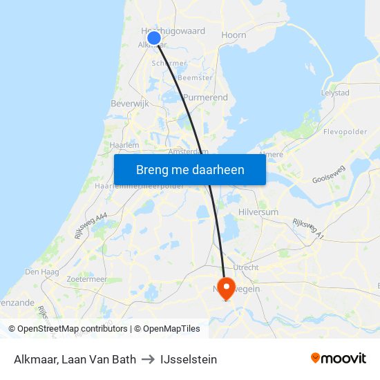 Alkmaar, Laan Van Bath to IJsselstein map