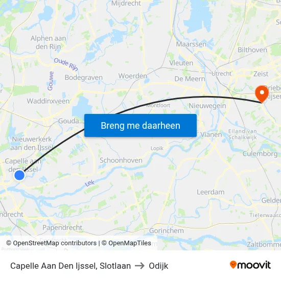 Capelle Aan Den Ijssel, Slotlaan to Odijk map