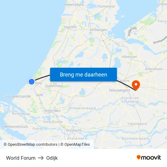 World Forum to Odijk map