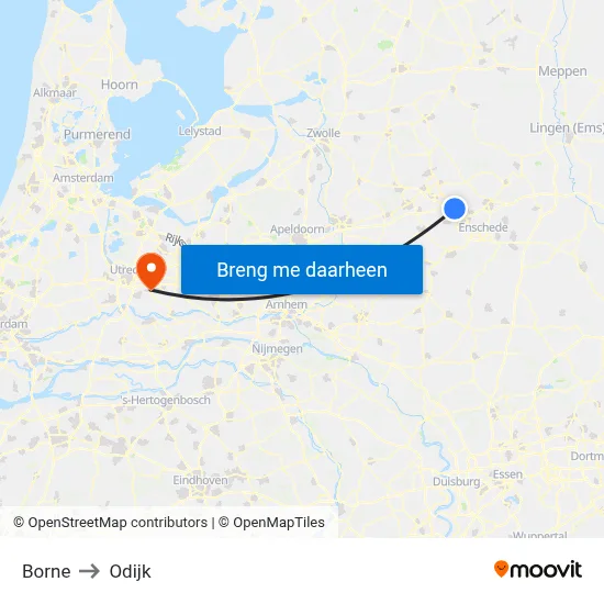 Borne to Odijk map
