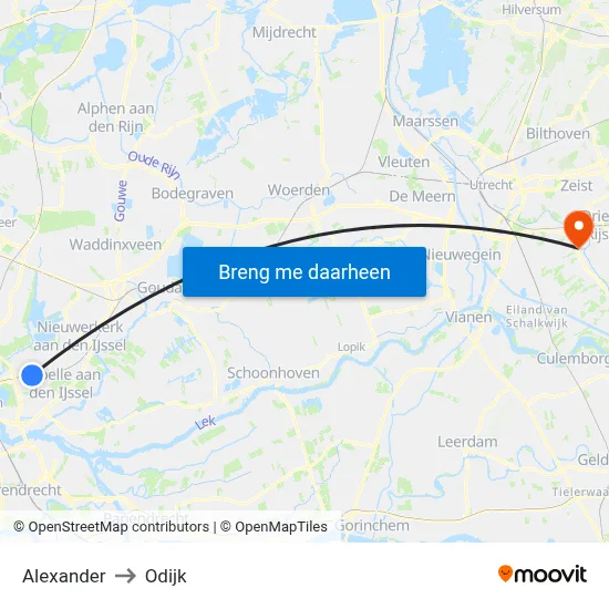 Alexander to Odijk map