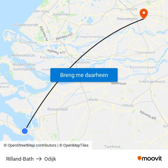 Rilland-Bath to Odijk map