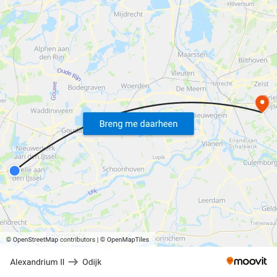 Alexandrium II to Odijk map