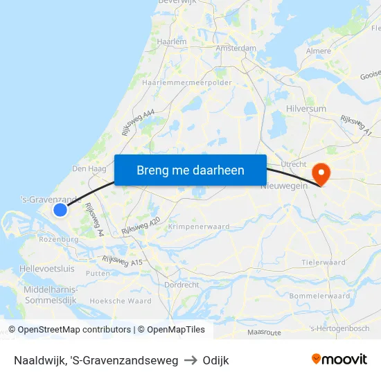 Naaldwijk, 'S-Gravenzandseweg to Odijk map