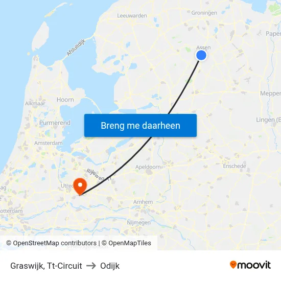 Graswijk, Tt-Circuit to Odijk map