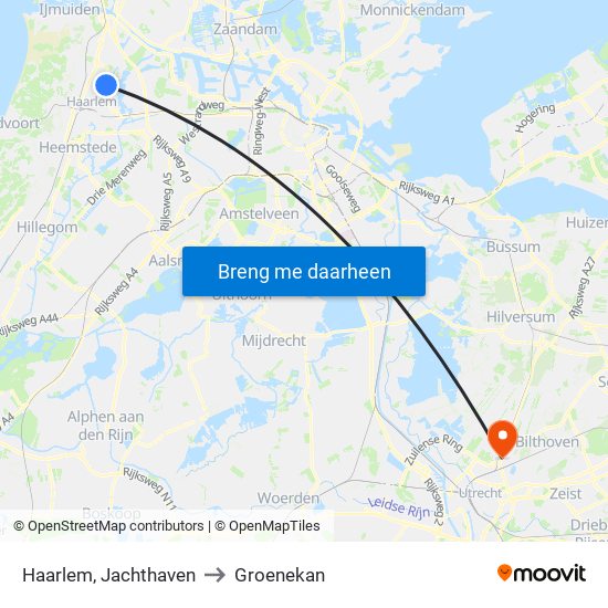 Haarlem, Jachthaven to Groenekan map