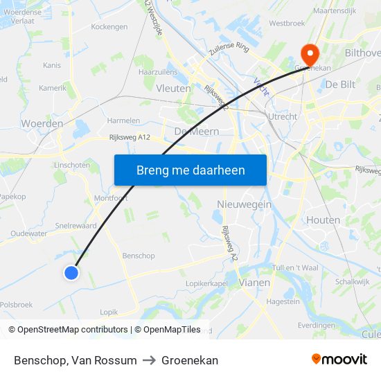 Benschop, Van Rossum to Groenekan map