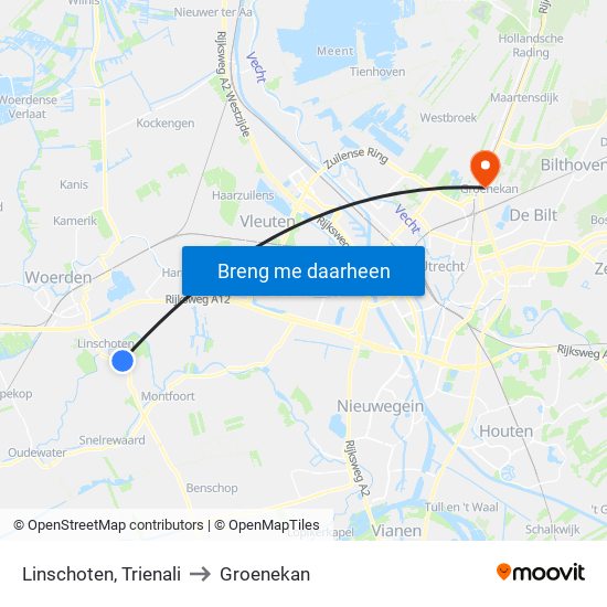 Linschoten, Trienali to Groenekan map