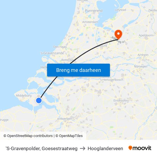 'S-Gravenpolder, Goesestraatweg to Hooglanderveen map