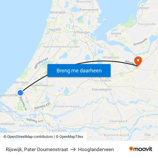 Rijswijk, Pater Doumenstraat to Hooglanderveen map