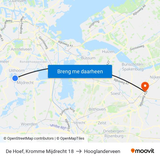 De Hoef, Kromme Mijdrecht 18 to Hooglanderveen map