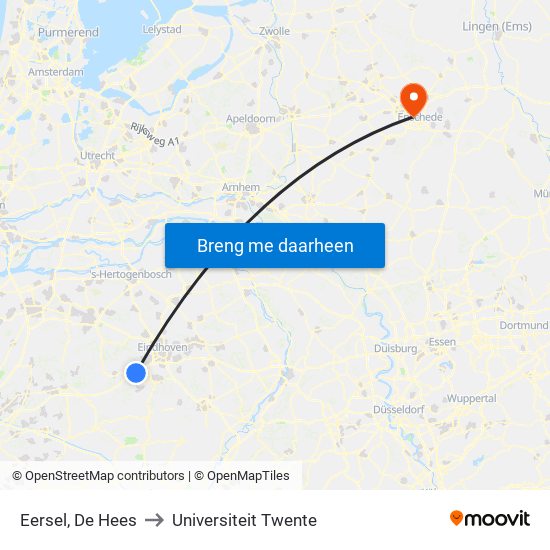 Eersel, De Hees to Universiteit Twente map