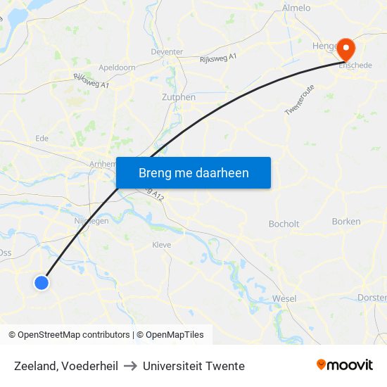 Zeeland, Voederheil to Universiteit Twente map