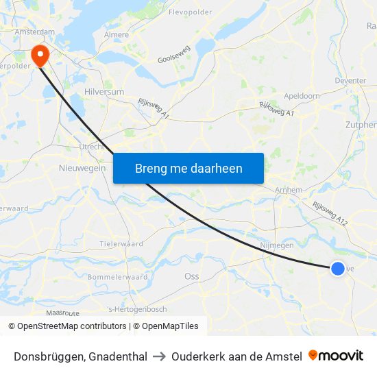Donsbrüggen, Gnadenthal to Ouderkerk aan de Amstel map