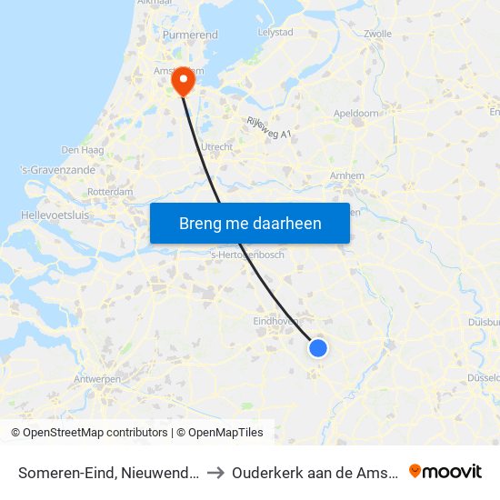 Someren-Eind, Nieuwendijk to Ouderkerk aan de Amstel map