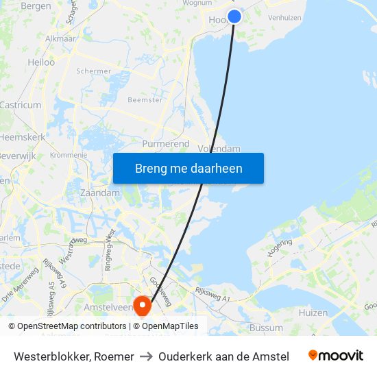 Westerblokker, Roemer to Ouderkerk aan de Amstel map