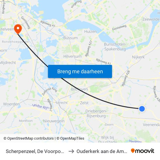 Scherpenzeel, De Voorposten to Ouderkerk aan de Amstel map