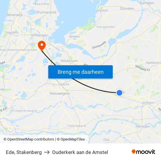 Ede, Stakenberg to Ouderkerk aan de Amstel map