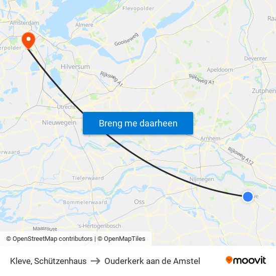 Kleve, Schützenhaus to Ouderkerk aan de Amstel map