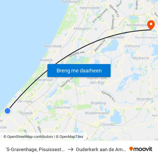 'S-Gravenhage, Pisuissestraat to Ouderkerk aan de Amstel map
