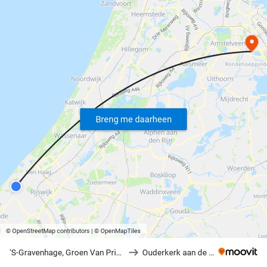 'S-Gravenhage, Groen Van Prinstererlaan to Ouderkerk aan de Amstel map