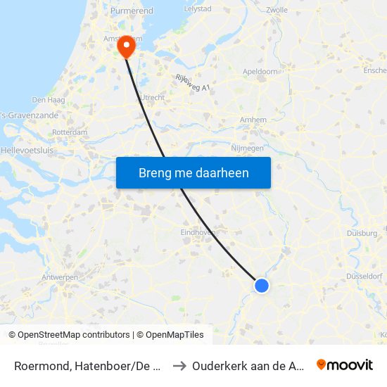 Roermond, Hatenboer/De Weerd to Ouderkerk aan de Amstel map