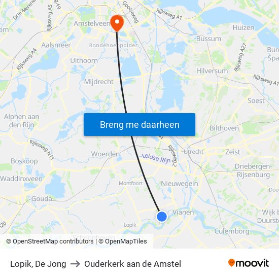 Lopik, De Jong to Ouderkerk aan de Amstel map