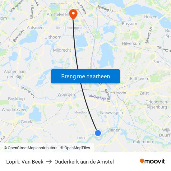 Lopik, Van Beek to Ouderkerk aan de Amstel map