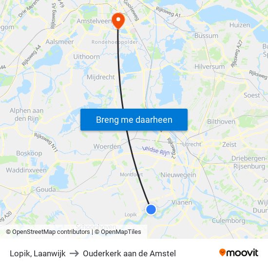 Lopik, Laanwijk to Ouderkerk aan de Amstel map