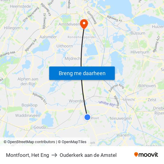 Montfoort, Het Eng to Ouderkerk aan de Amstel map