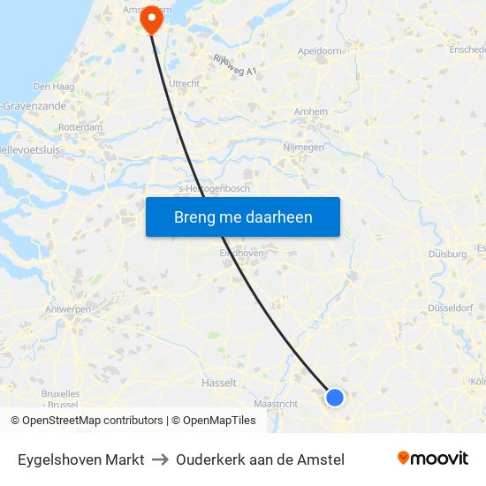 Eygelshoven Markt to Ouderkerk aan de Amstel map