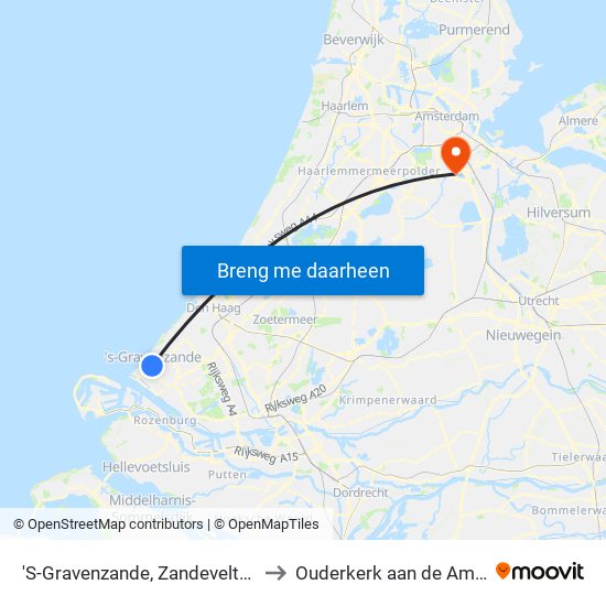 'S-Gravenzande, Zandeveltplein to Ouderkerk aan de Amstel map