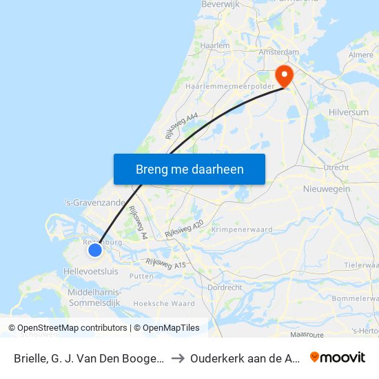 Brielle, G. J. Van Den Boogerdweg to Ouderkerk aan de Amstel map