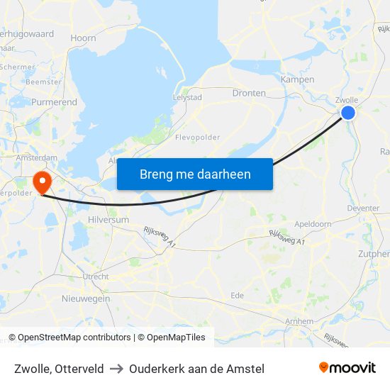 Zwolle, Otterveld to Ouderkerk aan de Amstel map
