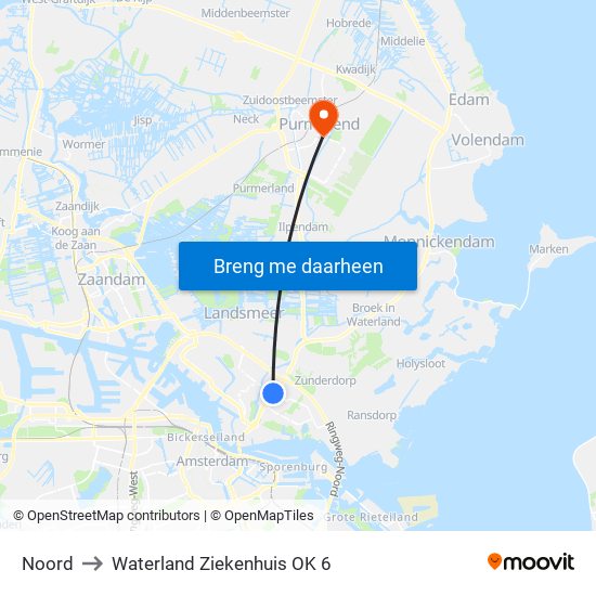 Noord to Waterland Ziekenhuis OK 6 map