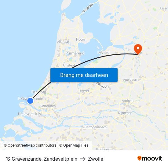 'S-Gravenzande, Zandeveltplein to Zwolle map
