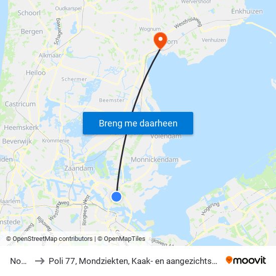 Noord to Poli 77, Mondziekten, Kaak- en aangezichtschirurgie map