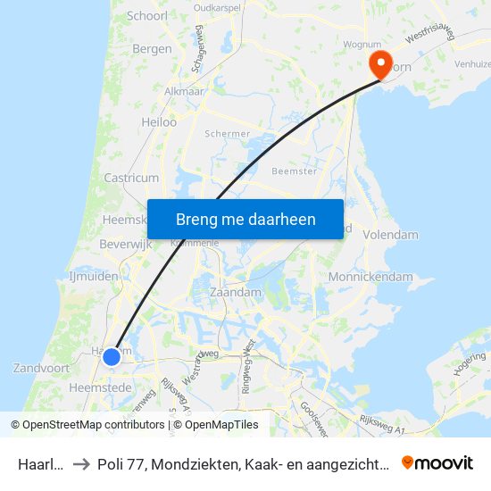 Haarlem to Poli 77, Mondziekten, Kaak- en aangezichtschirurgie map