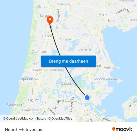 Noord to triversum map