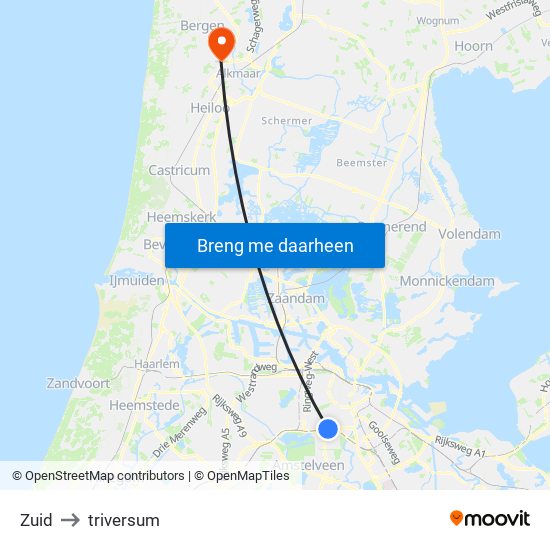 Zuid to triversum map