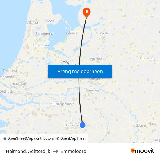 Helmond, Achterdijk to Emmeloord map