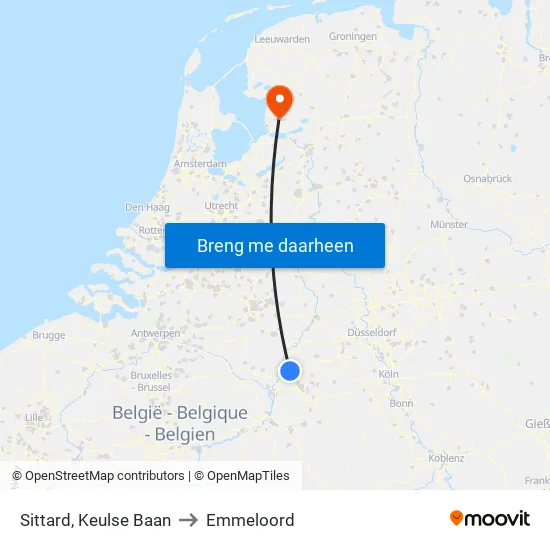 Sittard, Keulse Baan to Emmeloord map