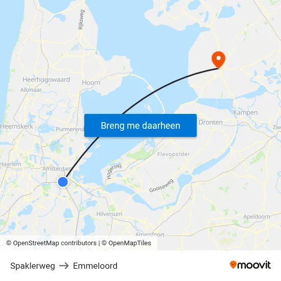 Spaklerweg to Emmeloord map