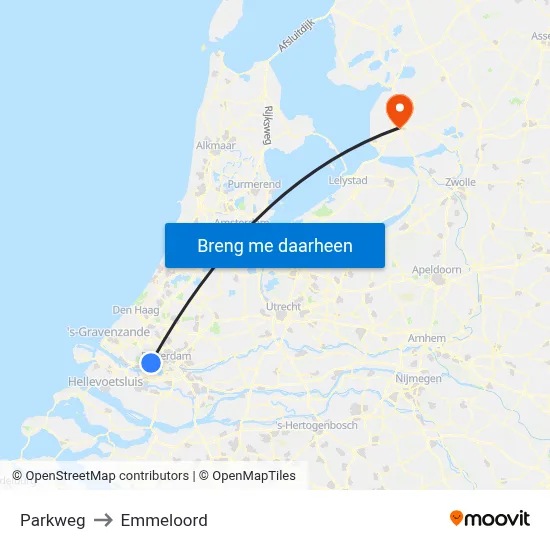 Parkweg to Emmeloord map