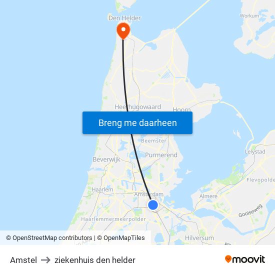 Amstel to ziekenhuis den helder map